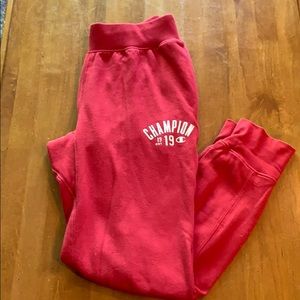 Champion Authentic Red Joggers